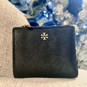 Tory Burch Black Leather Wallet
